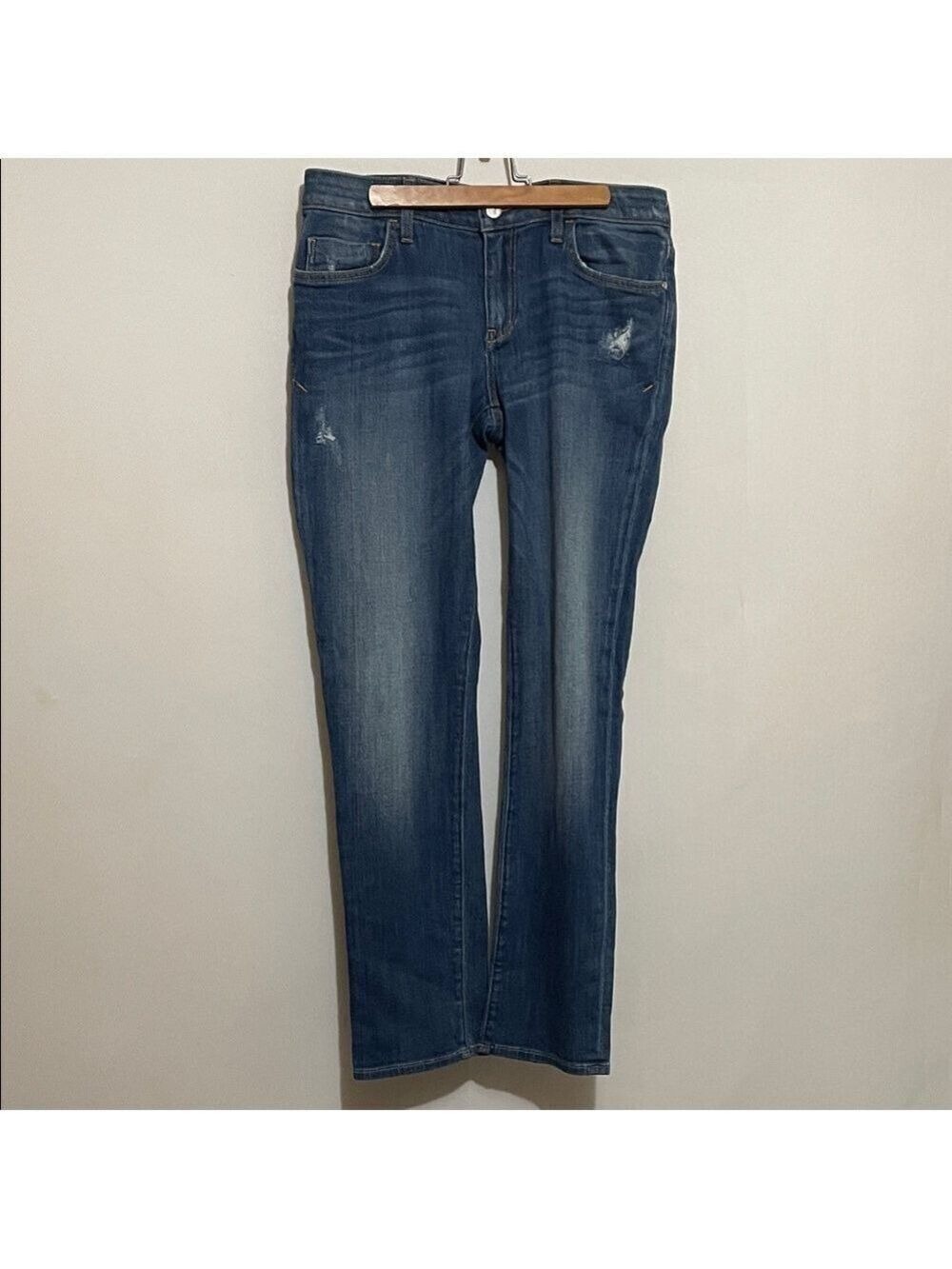 Pilcro Hyphen Distressed Straight Jeans Sz 27